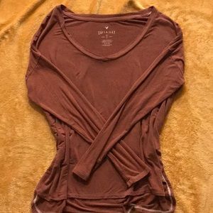 American eagle soft and sexy orange long sleeve